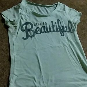 A shirt that says life is beautiful